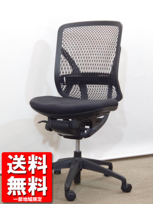 【送料無料 地域限定】 イナバ イエラ メッシュチェア オフィスチェア デスクチェア ハイバックチェア PCチェア キャスターチェア ブラックチェア 人気チェア 【中古オフィス家具】 【中古】