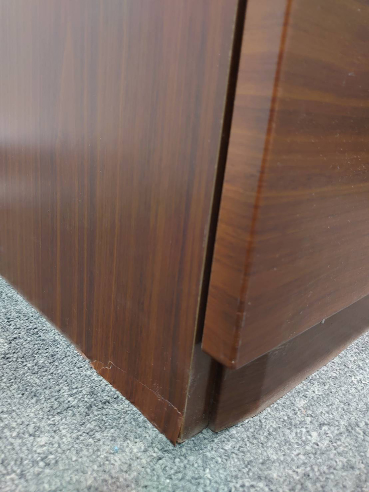 【送料無料 東京地区限定】 役員家具2点セット オカムラ 木製 両開き書庫 ラテラル 3段 鍵付き書庫 キャビネット 両開き 収納 DX-4シリーズ 役員室 社長室 応接室 【中古オフィス家具】 【中古】 - 画像 (10)