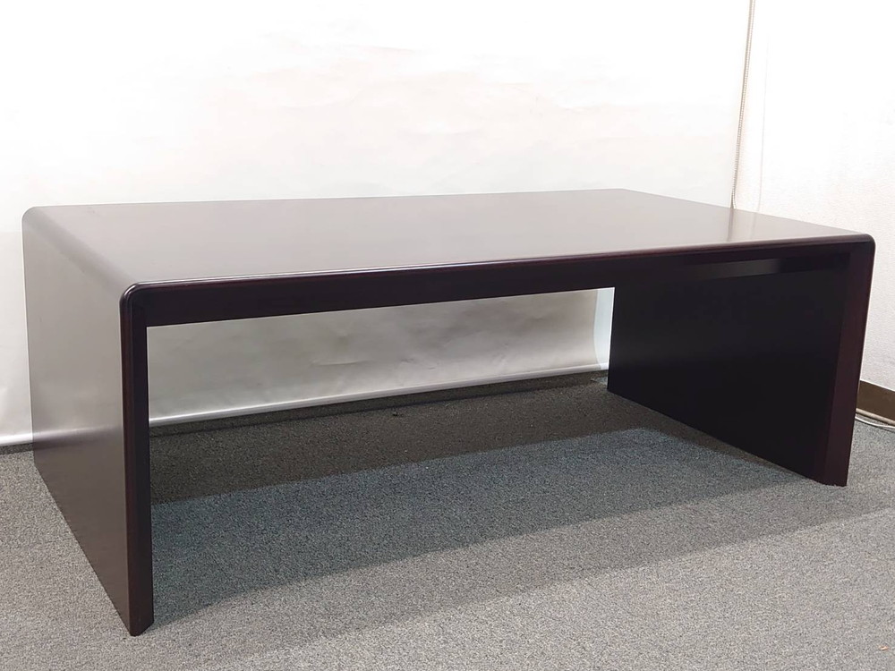 【送料無料 東京地区限定】 イトーキ 応接セット 5点セット 4人用 1人掛けソファ×4 テーブル ソファセット 応接家具 応接用セット 応接用ソファ ブラック色 革張り アームソファ 役員室 会議室 応接室 応接ソファ 役員ソファセット XAシリーズ 【中古オフィス家具】【中古】 - 画像 (12)