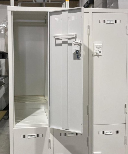 【送料無料 東京地区限定】【美品】6人用 更衣ロッカー パーソナルロッカー 6人用ロッカー ロッカー 貴重品ロッカー ダイヤル錠タイプ【中古オフィス家具】【中古】 - 画像 (6)