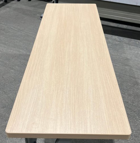 オカムラ フラプター ミーティングテーブル 会議テーブル 折りたたみテーブル 折り畳みテーブル スタックテーブル フォールディングテーブル サイドフォールドテーブル スタッキングテーブル W1500×D450×H720 岡村製作所 国産【中古オフィス家具】【中古】 - 画像 (3)